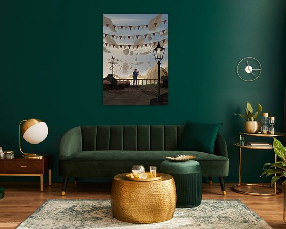 Example of the artwork in a room
