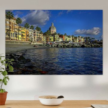 Pegli beach promenade