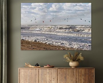 Kitesurf à Ouddorp, en Zélande.