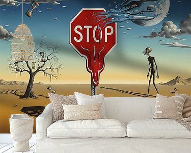 Example of the artwork in a room