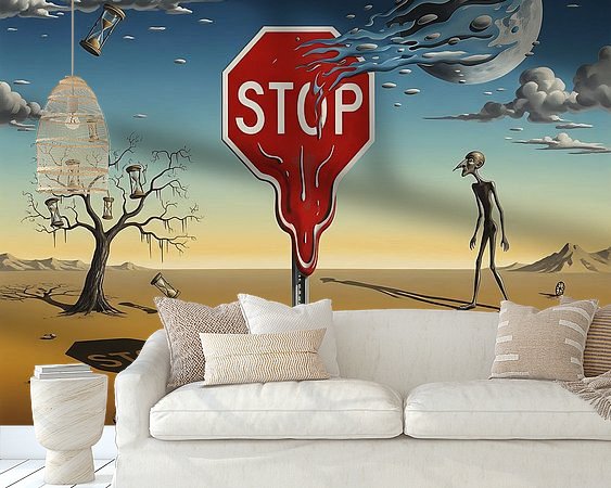 Example of the artwork in a room