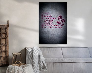 Example of the artwork in a room