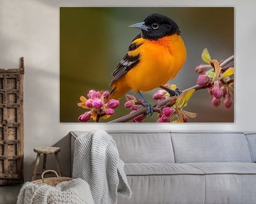 Baltimore oriole (Icterus galbula) by Christian Müringer