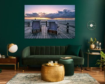 Sunset on the North Sea coast by Achim Thomae Photography