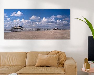 Op het strand van St. Peter-Ording van Achim Thomae Photography