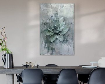 Echeveria in zartem Graugrün von Lauren Wilde
