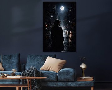 Mondbeschienene Einsamkeit City Noir