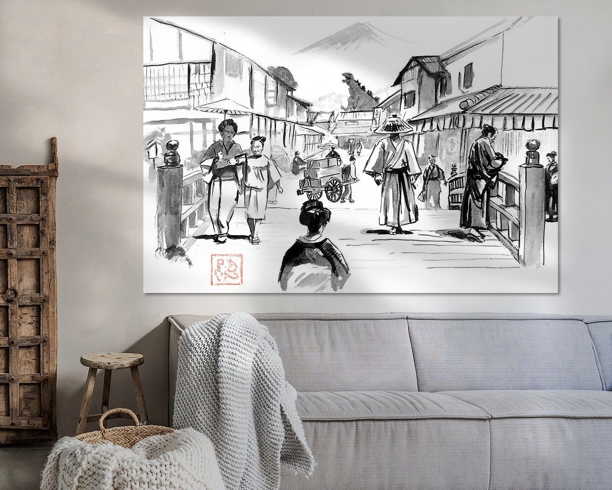 Example of the artwork in a room