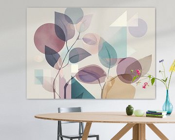 Modern Serenity with Leaves