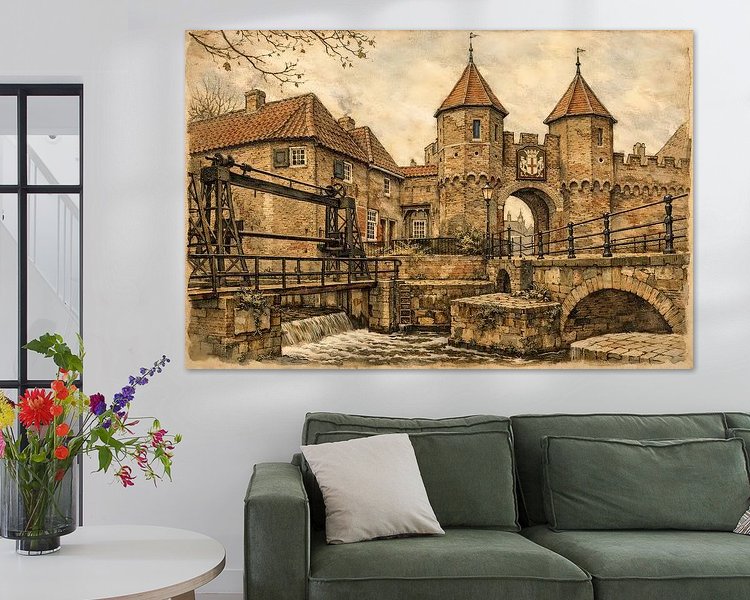 Example of the artwork in a room