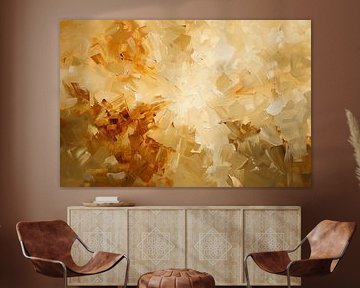 Goldene Explosion | Abstraktes Licht von Lauren Wilde