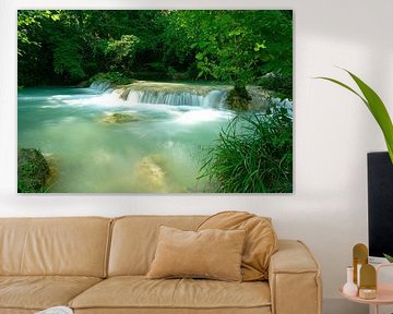 Paradiesischer Wasserfall in der Toskana von Ivonne Fuhren-van de Kerkhof