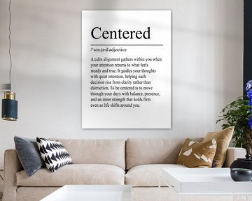 Centred definition – White by WordsThatInspire