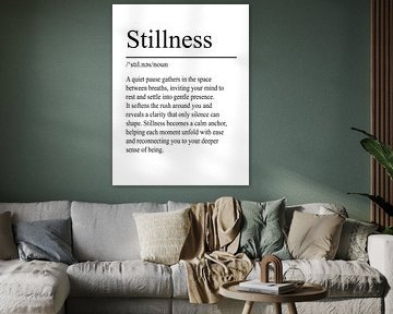 Stillness Definition – White by WordsThatInspire