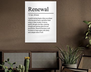 Renewal Definition – White von WordsThatInspire