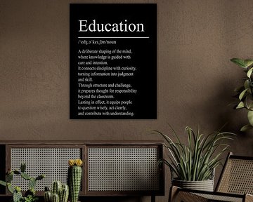 Définition de l'éducation – Noir sur WordsThatInspire