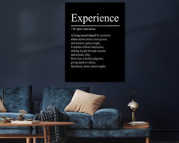Experience Definition – Black by WordsThatInspire