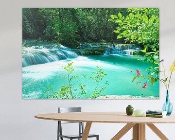 Paradijselijke watervallen Toscane van Ivonne Fuhren-van de Kerkhof