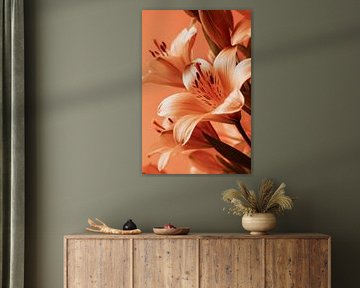 Lily in Wing of Warmth Soft Floral Dream by Eva Lee