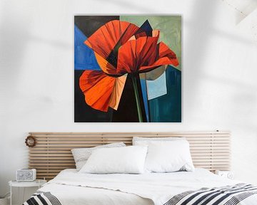 Pavot abstrait sur Kay Weber