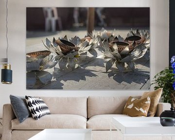 Lotus flower candle holder by Minimalistic Travel Photography by.Rieneke