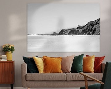 Surfer in Portugal by Frank Aardema