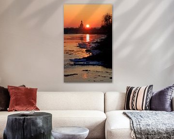 Frauenkirche Dresden, malerischer Winterabend