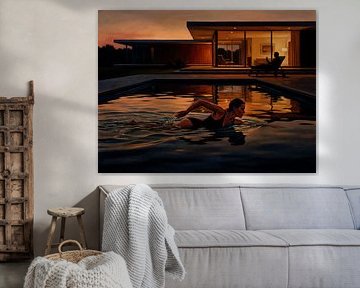 Twilight Swim at Modern Retreat