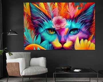 Magnifique chat coloré sur Patricia Hofmeester