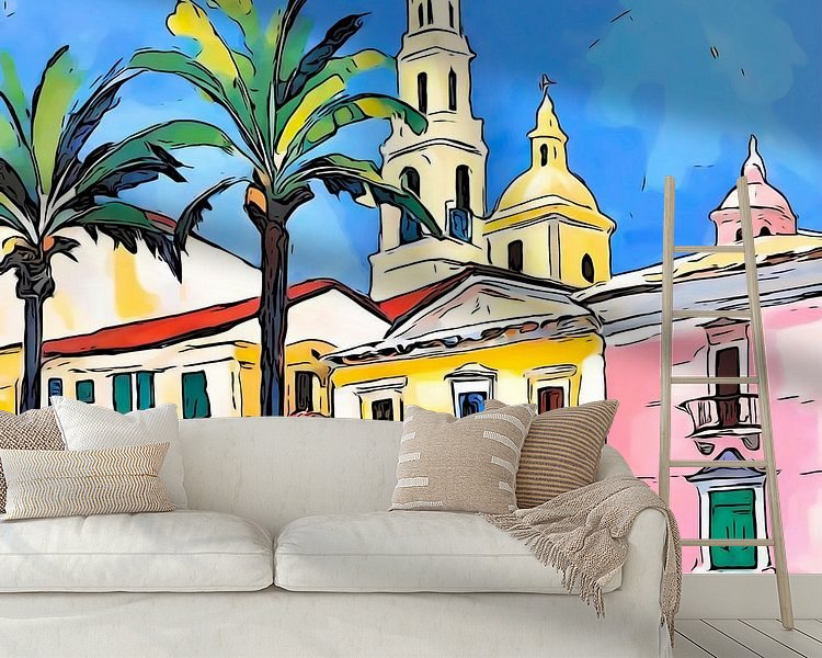 Example of the artwork in a room