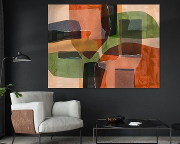 Organic & Abstract. Transparent textures in earthy colours