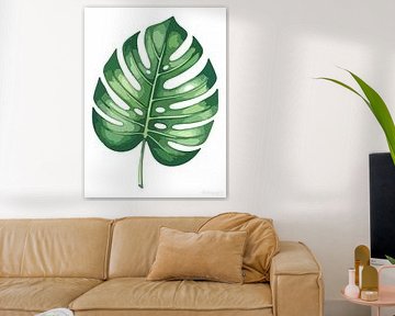 Stille botanica – Monstera in het wit