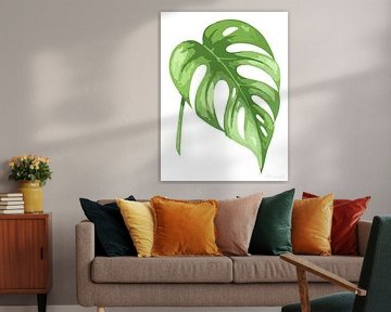 Tijdloze flora: Monstera in het wit