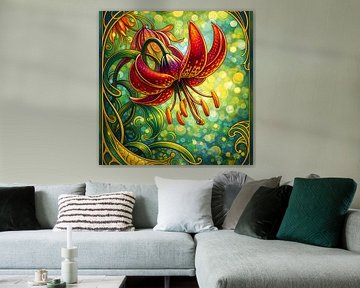 Lilien Jugendstil von Linda de Klein