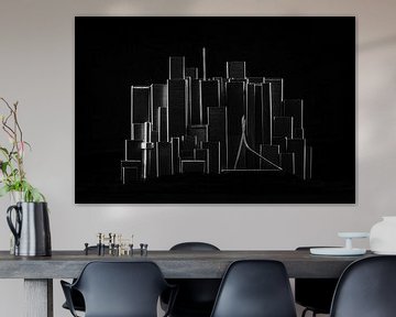 Staple City - Skyline Rotterdam van Marco van den Arend