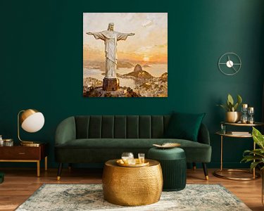 Example of the artwork in a room