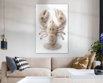 Lobster Luxe – White Lobster made from Dandelion Fluff by Marianne Ottemann - OTTI