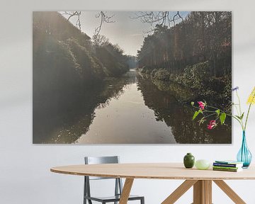 Matin brumeux au château de 's-Gravenwezel sur Kristof Leffelaer