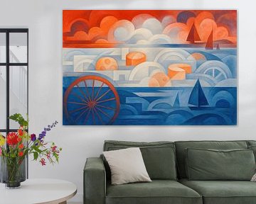 Mer et nuages abstraits sur Imperial Art House