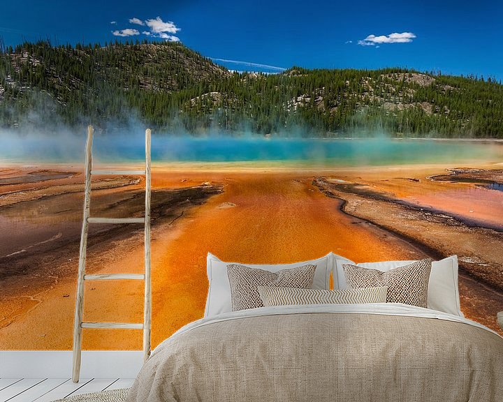 Beispiel fototapete: Grand prismatic spring Yellowstone von Ilya Korzelius