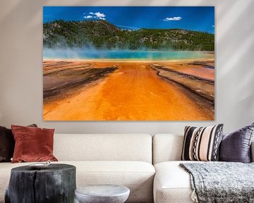 Grand prismatic spring Yellowstone van Ilya Korzelius