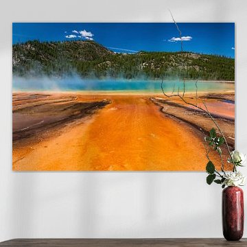 Grand prismatic spring Yellowstone by Ilya Korzelius