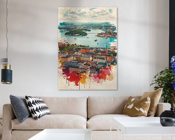 Example of the artwork in a room