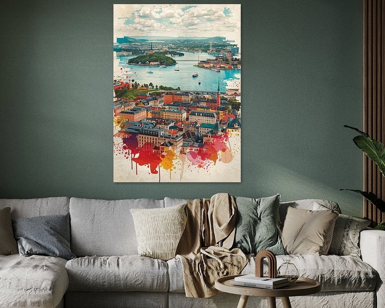 Example of the artwork in a room