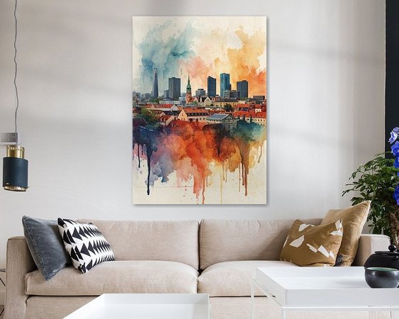 Example of the artwork in a room