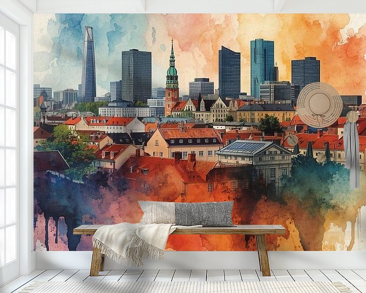 Example of the artwork in a room