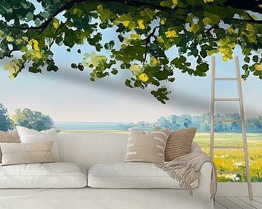 Example of the artwork in a room