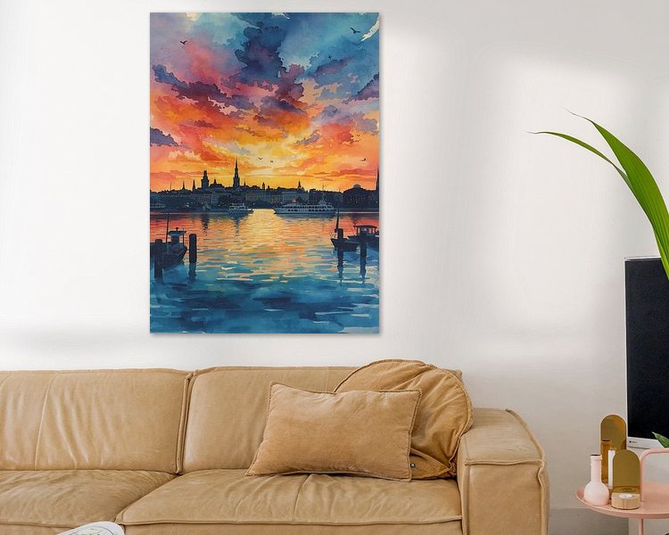 Example of the artwork in a room