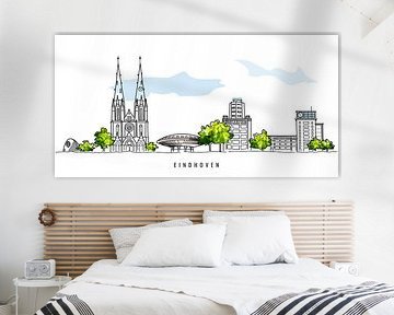 Skyline Eindhoven von Anjo Vrieling