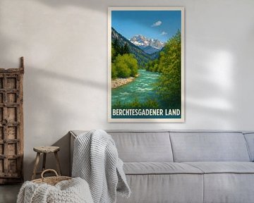 Berchtesgadener Land – Rivière dans la vallée des sommets